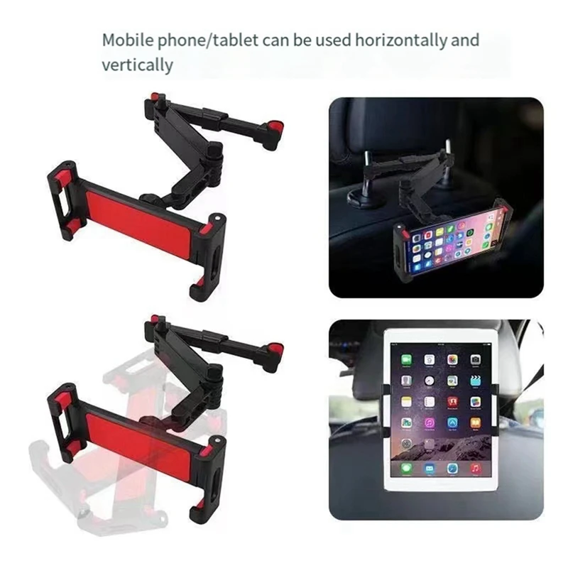 Car Headrest Mount 360° Rotating Adjustable Car Backseat Mount Tablet Headrest Holder