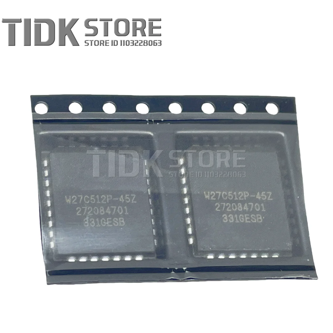 10PCS 100% NEUE W27C512P-45Z W27C512P W27C512 27C512 PLCC32 Chipsatz