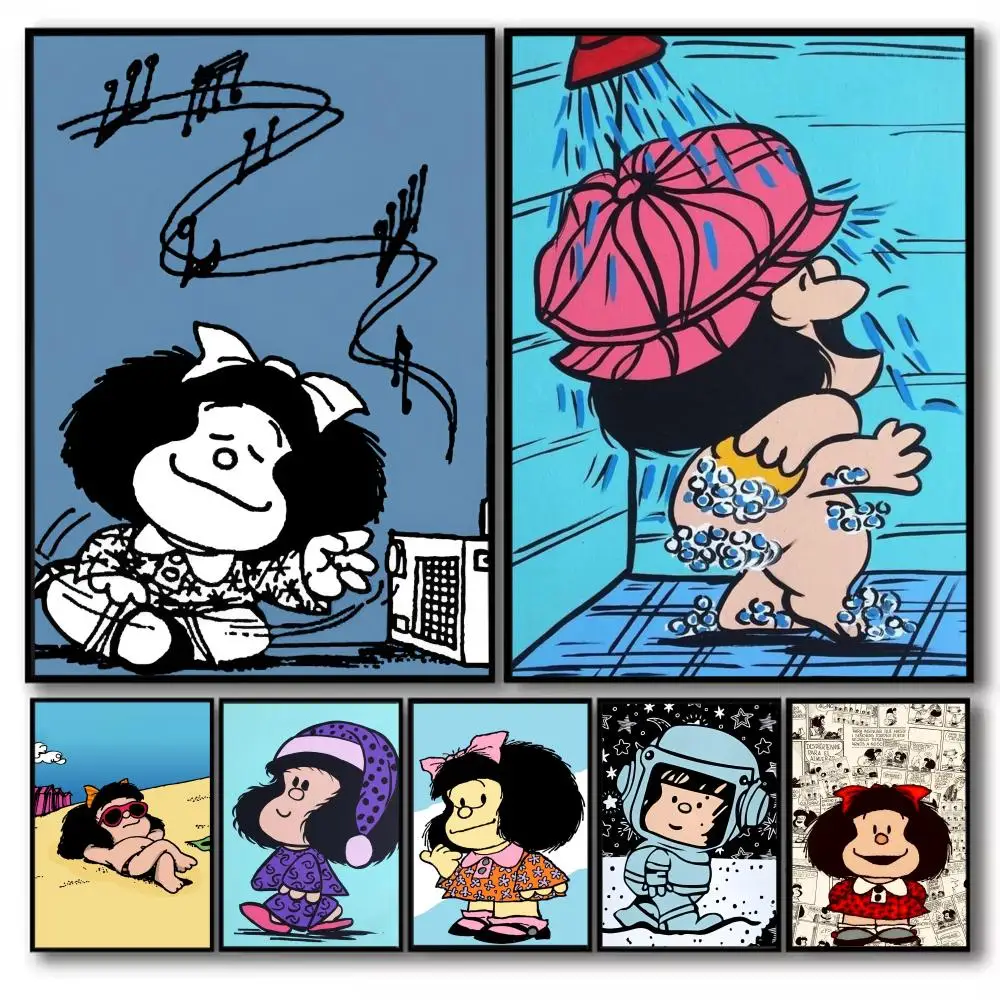 Cute M-Mafalda Poster Holiday Gifts Decoration Designed For Home Restaurant Office Space Wall Art