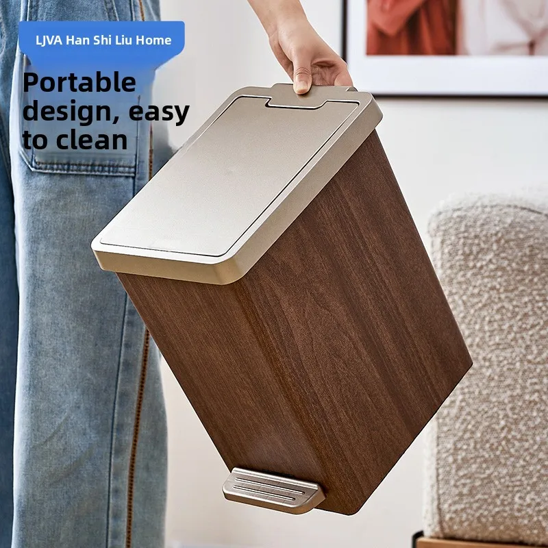 

Kitchen Tra Can Stainl Steel Foot Pedal Large Capaci Living Room Foot Operated Toilet Cover Household Hygiene Buet