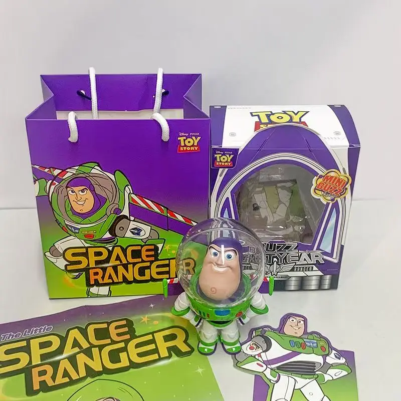 

Коллекционная светящаяся фигурка Базз Лайтера с пузырьковой головой, Рождественский декоративный орнамент, модель персонажа, коллекция игрушек в подарок