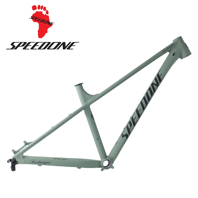 SPEEDONE Racetrack Bike Frame Tapered 27.5/29er MTB Ultralight Aluminum Bike Hardtail Frame Internal Routing 12x148mm Boost Axle