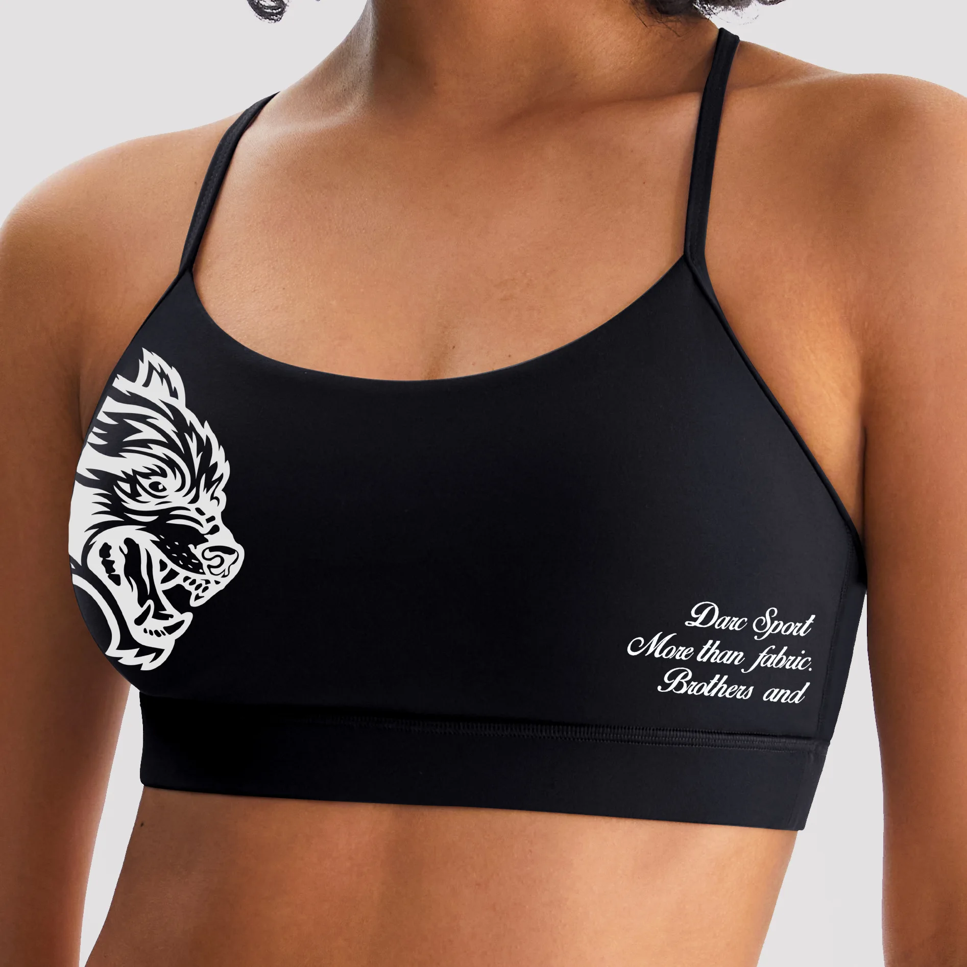 New beautiful back sports underwear wolf head bra with breast pad high elastic leggings fitness yoga running shockproof vest