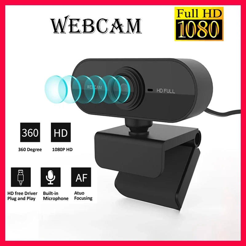 Mini Web Camera PC Full HD With Microphone USB Plug Support Laptop Desktop Suit Newable For Video Calls Conference Live Work