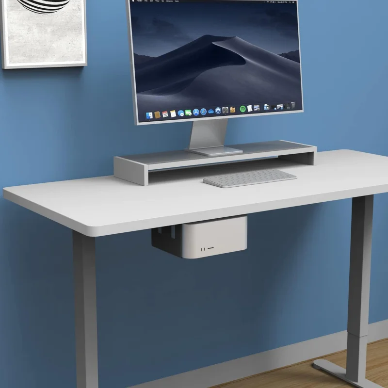 Крепления под столом для Mac Mac Studio M1/M2/M3 Mac mini M4/M4 Pro Хост-охлаждающий держатель Настенный/Настольная нижняя подставка