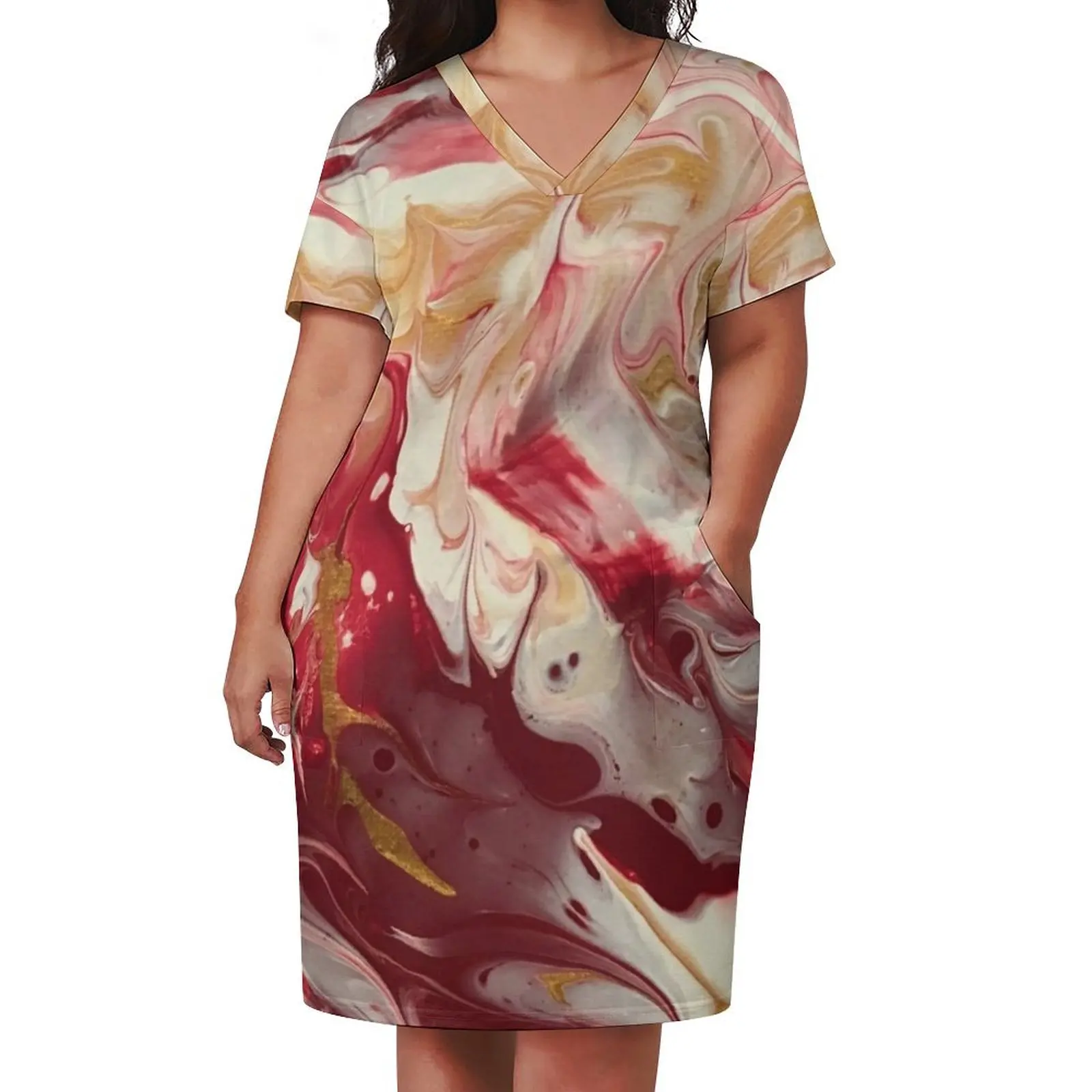 Garnet & Gold Pour Loose Pocket Dress dress women summer Women