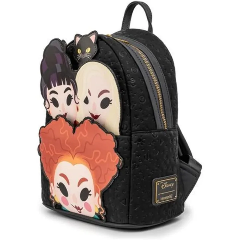 Loungefly Disney Hocus Pocus Sanderson Sisters Womens Double Strap Shoulder Bag Purse Mini Backpacks