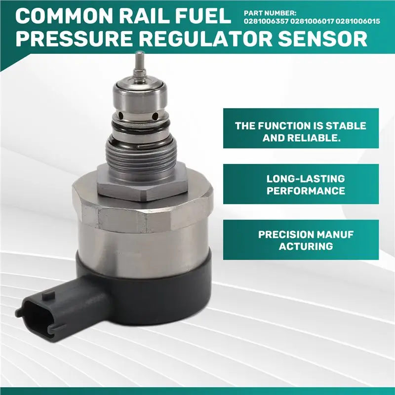 Leading-Edge-Fuel Pressure Regulator Sensor For Cummins B6.7 ISBE4 QSB6.7- New Common Rail Replacement Part 0281006357 028100601