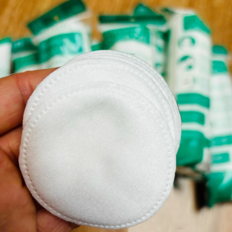 ラウンド洗顔コットンパッドソフト通気性両面使い捨てメイク落としワイプ綿マニキュア除去パッド