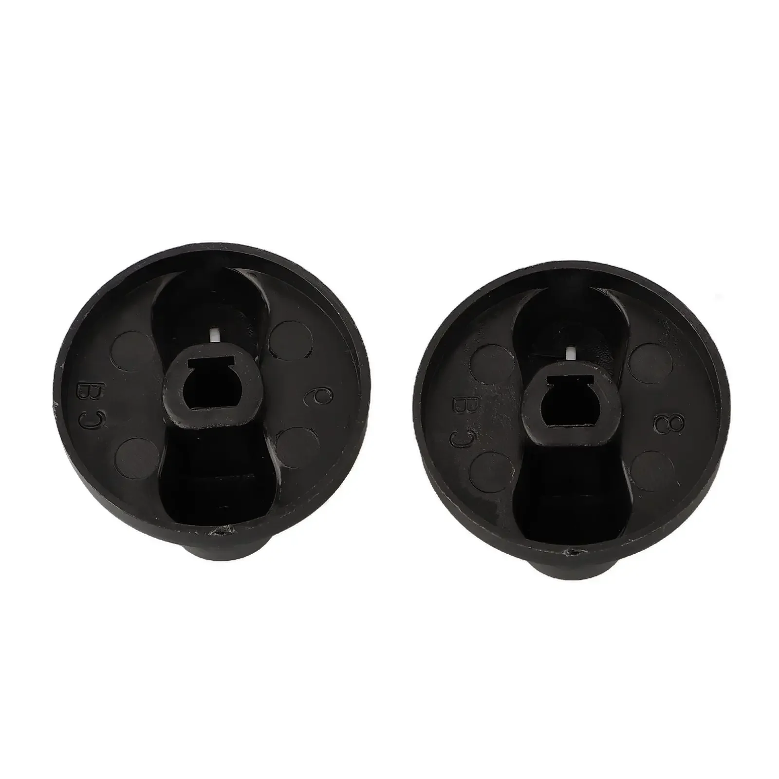 Manopola in plastica Interruttori rotanti Pezzi di ricambio di alta qualità Piano cottura Parte Apertura Pulsante di ricambio colore nero da 8 mm