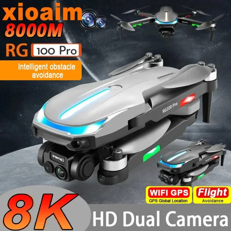 For Xiaomi RG100PRO Drone Brushless Motor Obstacle Avoidance Dual Camera HD Aerial Photography Remote Control Aircraft