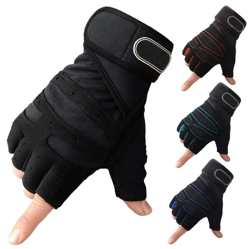 Half Finger Cycling Gloves Motorcyclist Gloves Gym Training Weightlifting Sport Gloves Women Men Sport Glove