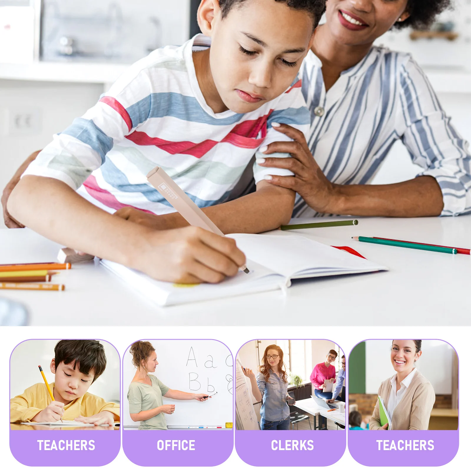 

6 Pcs Fluorescent Marker Pen Set Large Marking Markers Plastic Highlighter Colorful Book Capacity Office Highlighters Pens