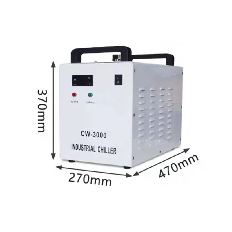 Industrial Water Cooler Water Chiller CW-3000AG for 50W/60W/80W/100W CO2 Laser Cutter Engraving machine