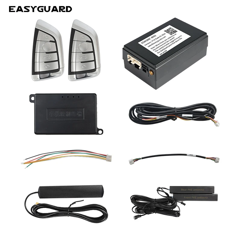 

EasyGuard Smart Key PKE Kit Fit For BMW with Factory Ignition Start DC12V Passive Keyless Valet Mode/Lock Unlock Setting