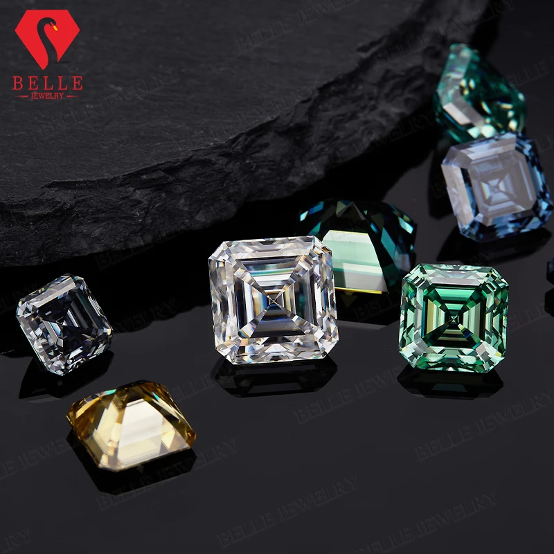 Lab-Grown Multicolored Moissanite VVS1 Clarity  Flawless Under 10 - Times Magnifier, Pure As Ice Formal Event  Anniversary