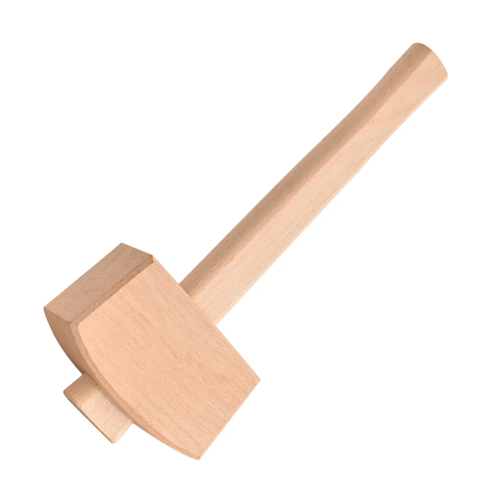 

1pcs Wood Hammer Toys Handmade BeechWood Children DIY Craft Tool Small Wooden Mallet For Woodworking Carving Hand Tools