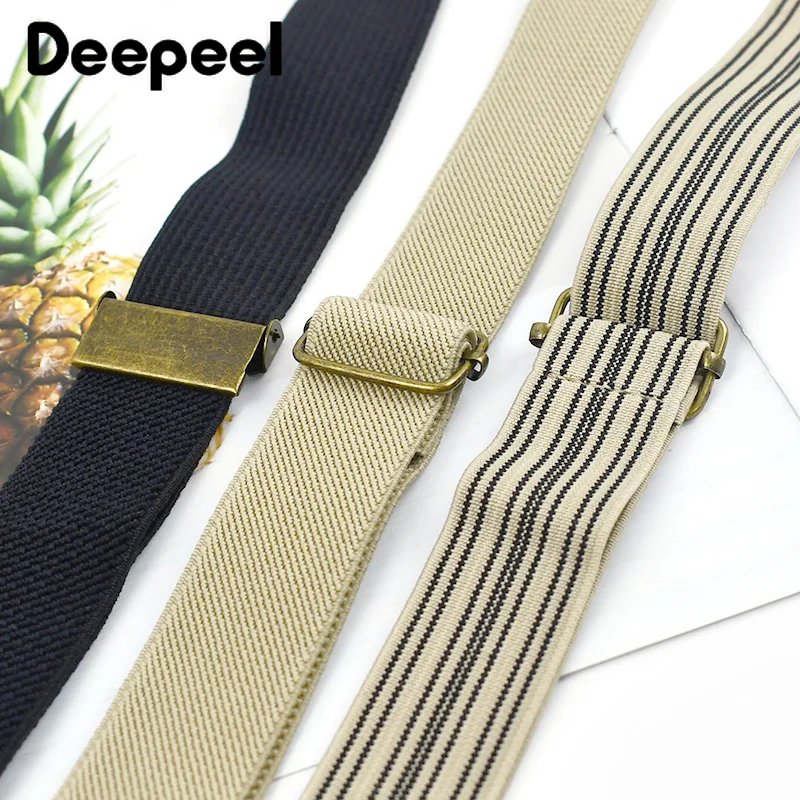 1Pc 2.5*115cm Adults Men's Suspenders Pants Y-Shaped Braces Adjust Elastic Anti-Slip Strap DIY Male Fashion Belts and Suspender