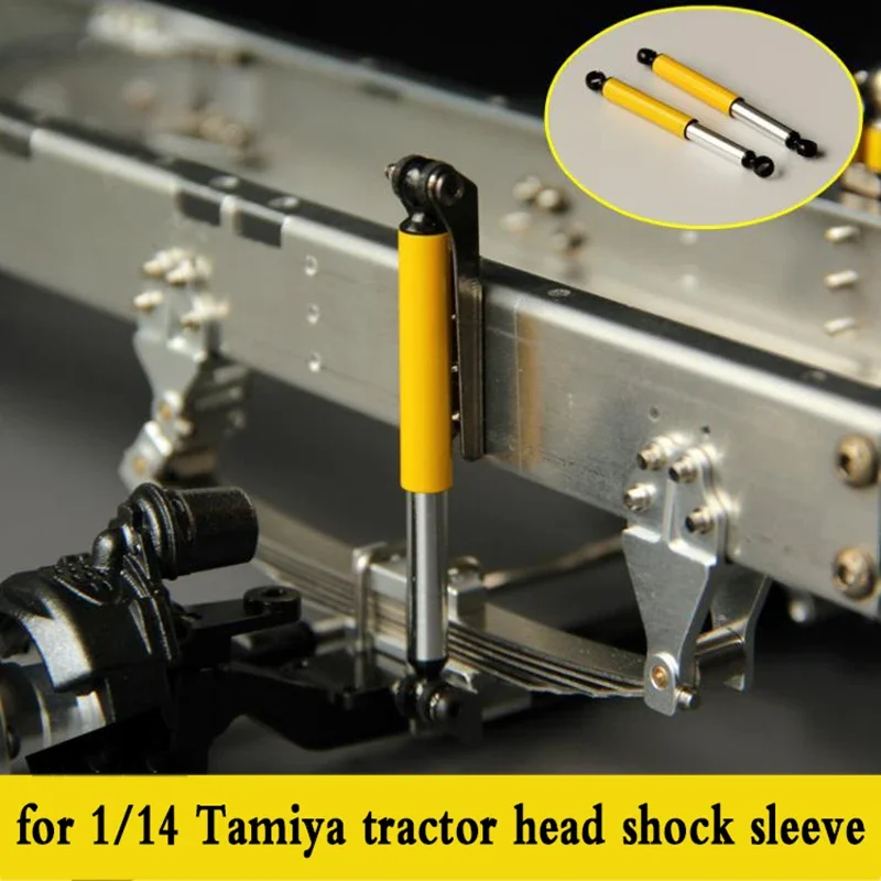 Металлическая амортизаторная трубка с имитацией подвески для 1/14 Tamiya RC Грузовик Прицеп Самосвал Scania MAN Benz Actros Volvo Автомобильные