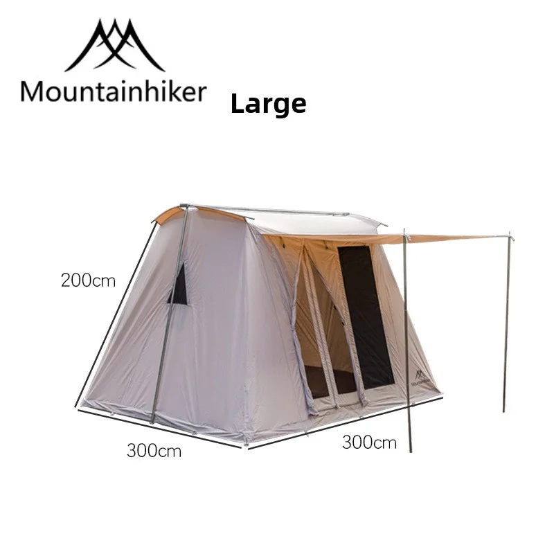 Mountainhiker Outdoor Furniture with Windows Tent Waterproof Windproof Uv Sunshade Canopy for 4/6 Person Camping Family Tent