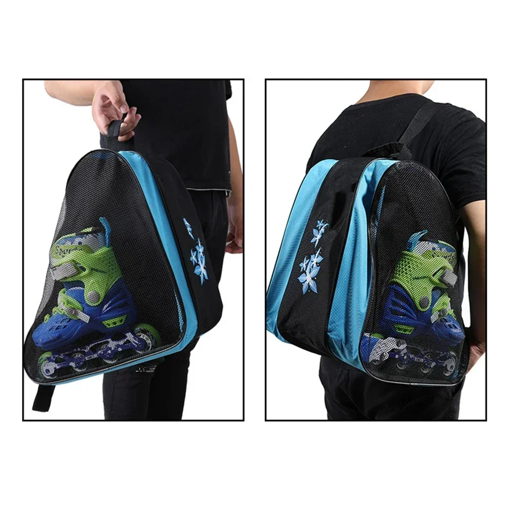

1pcs Outdoor Three-layer Inline Roller Skating Shoe Backpack Ice Skates Carry Bag Storage Bags Skate Board Accessories