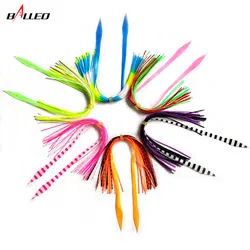 6 Bundles Silicone Skirt Octopus Squid Snapper Jigging Fishing Lure Elastic  Rubber Skirts Tackle Accessories Spinner Buzz Bait