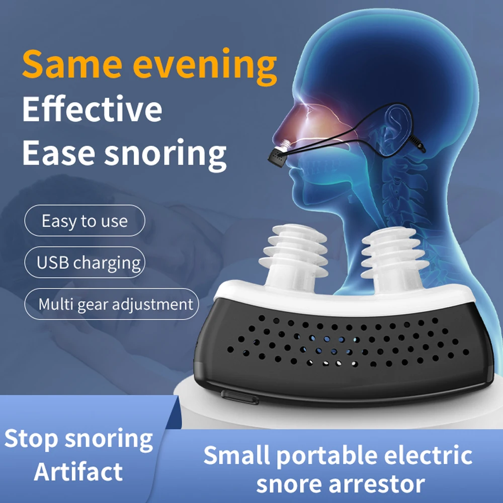 New Smart Anti-snoring Device Double Vortex Air anti Sleep Snoring Artifact Snoring Breathing Corrector for Men Women Snoring