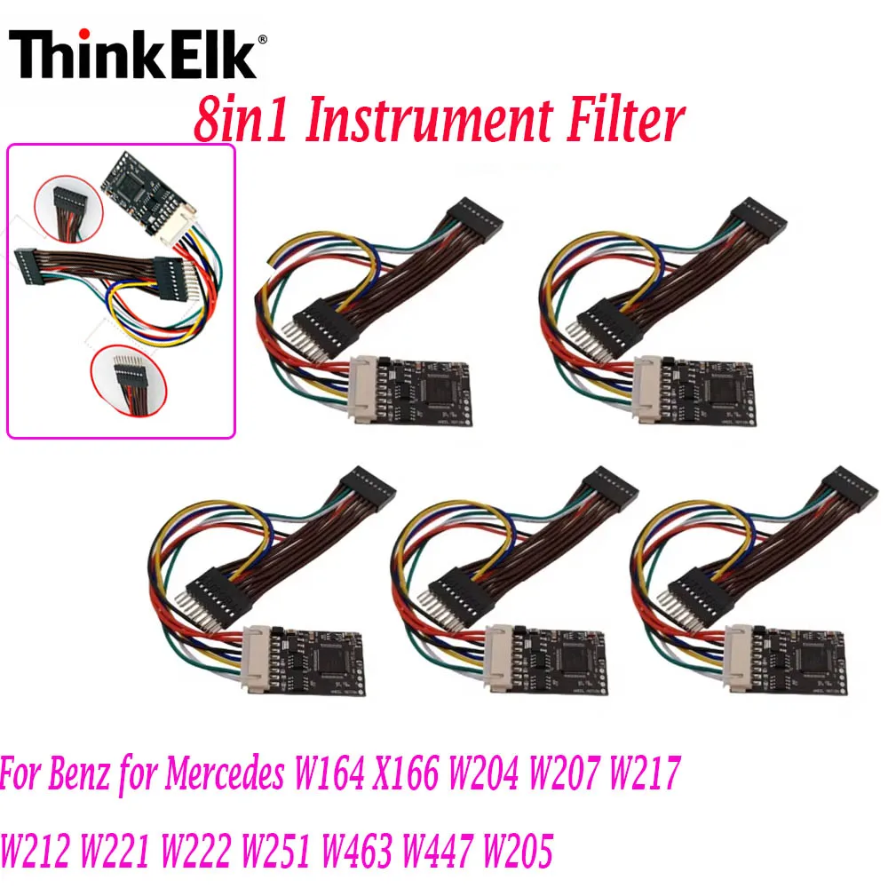 Instrument Filter Replacement THINKELK 8in1 for G series,Replacement for Mercedes-Benz W222 W205 W166