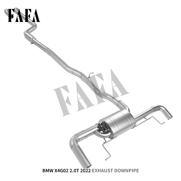 For  X4 G02 2.0T 2022 Exhaust System Rear Section Bilateral Quad Electronic Valve High Performance Exhaust Pipe