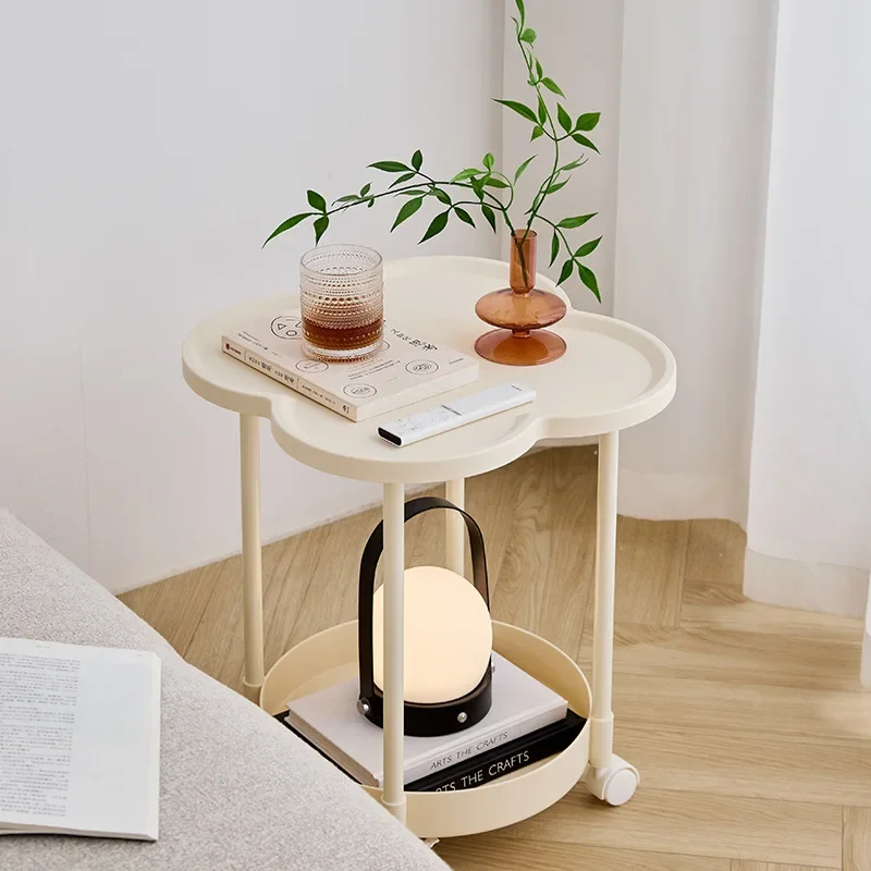 Shelf coffee mobile small side bedside tatami sofa four-leaf clover