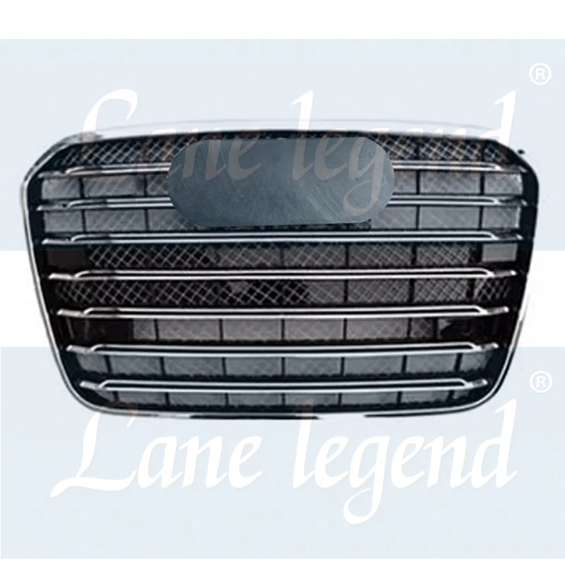 Hot Selling Car Front Bumper Grille for Audi A6 A6L 2012 2013 2014 2015 Net Assembly Frame Decorations Auto Replacement