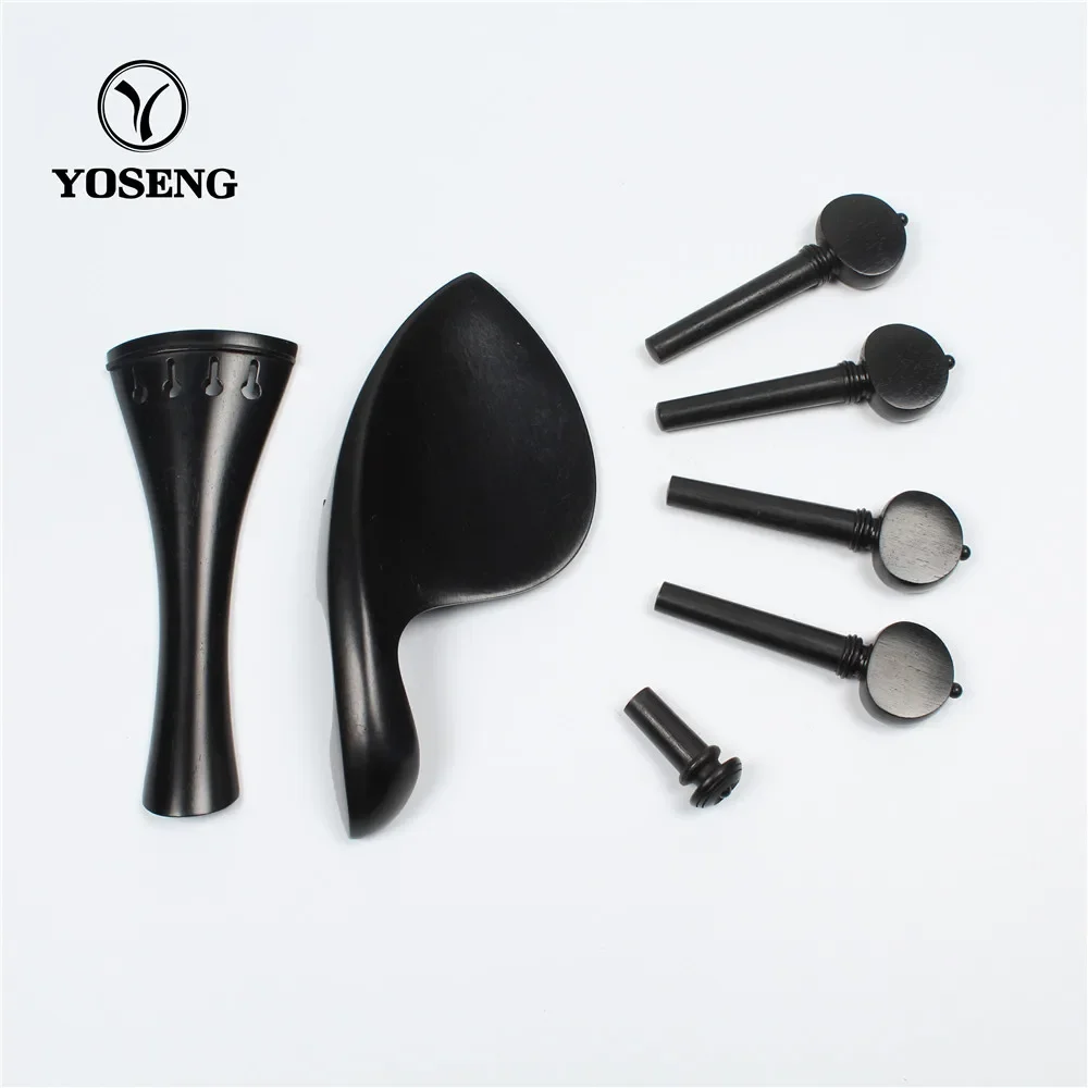 Wholesale Cheap Ebony Wood Violin Parts Accessories Set