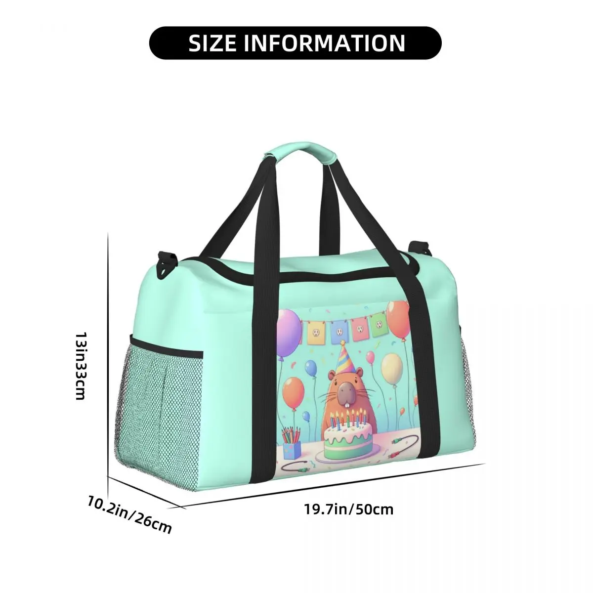 حقيبة سفر محمولة من كابي بارا، حقيبة رياضية ذات سعة كبيرة، حقيبة مدرب خفيفة الوزن تحمل على الأمتعة