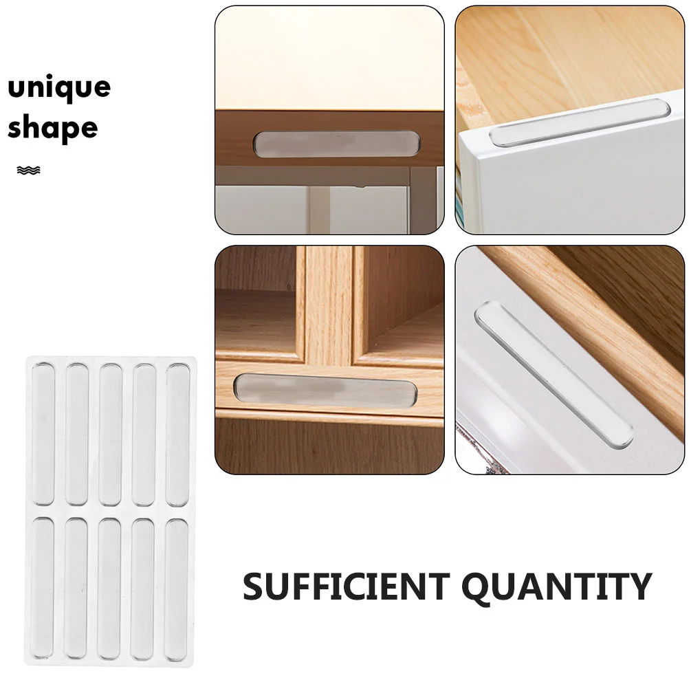 20 Pcs Transparent Bumper Strip Child Proof Corner Guards Protectors Car Door Chair Back Soft Rubber Strips Cabinets