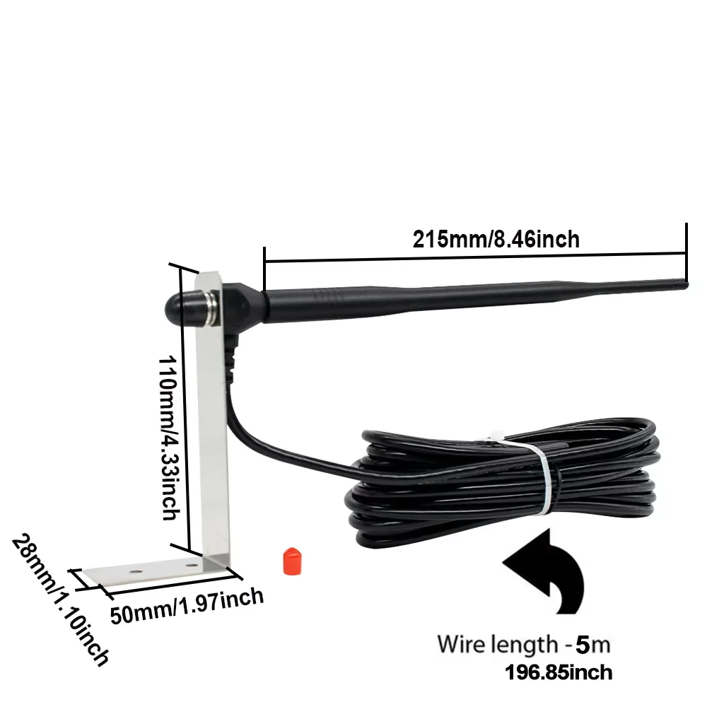 3PCS Signal Antenna For Appliances Gate,Garage Door External Antenna. Sensing Device Control433.92MHZ 433 MHz