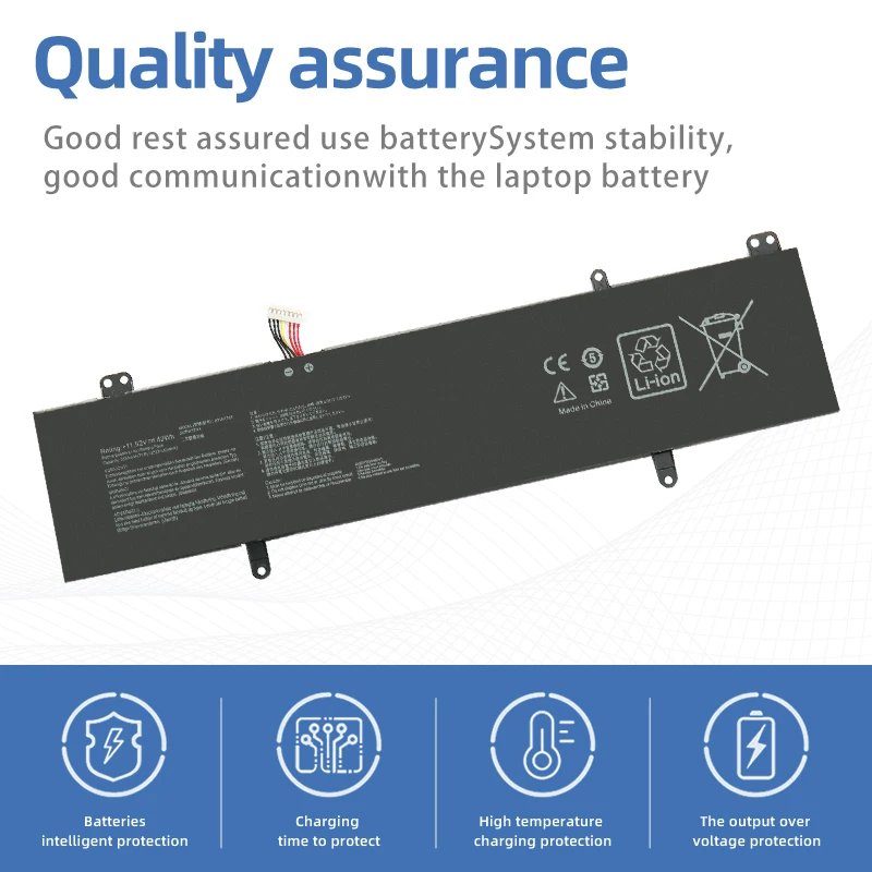 SUOZHAN  B31N1707 Laptop Battery For ASUS VivoBook S14 S410UQ S410UN S41OUN S4100V S4100VN S4200U X411UA X411UF X411UN X411UQ