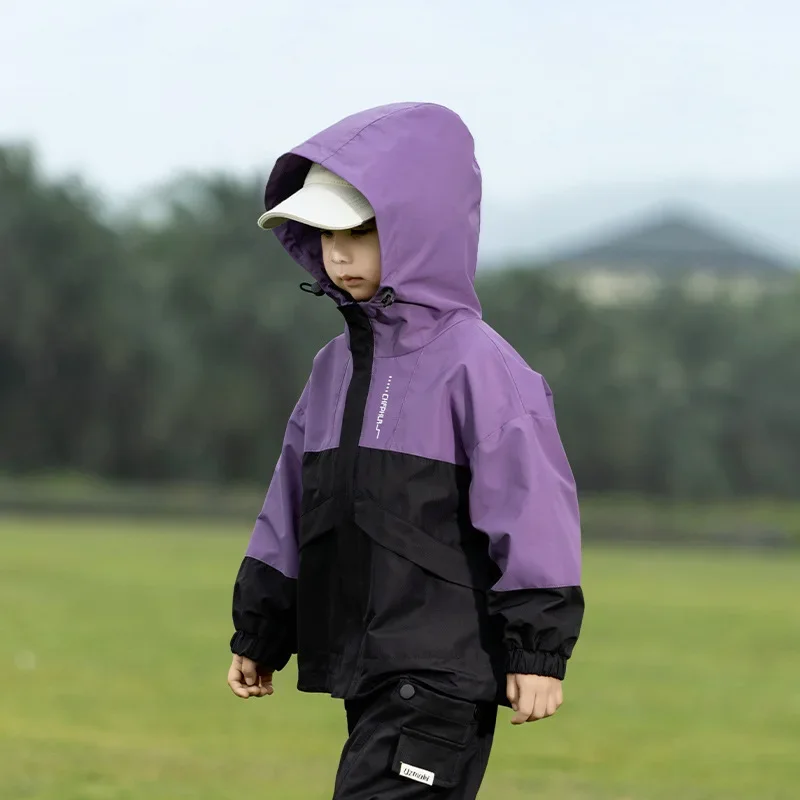 

2025 Spring New Product Children's Japanese Mountain Style Hooded Stormtrooper Jacket Boys' Handsome Work Jacket Trendy