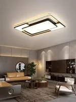 Rectangle LED Ceiling Lamp Living Room Bedroom Kitchen Home Indoor Decor Ceiling Chandeliers Light Square Dimmable Lampara techo