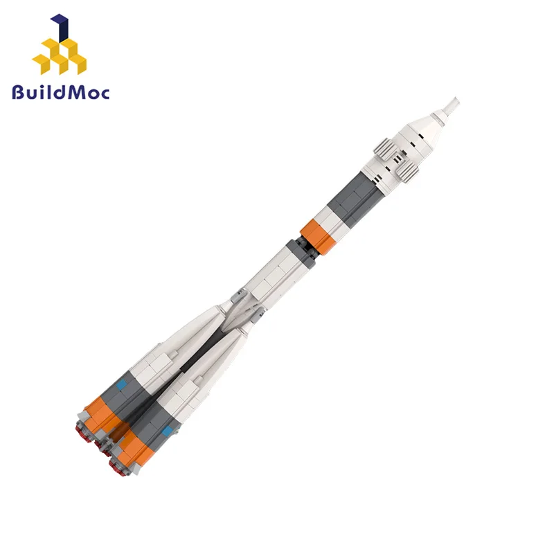 

Buildmoc City Space Ultimate Soyuz Ракета 1:110 MOC Набор строительных блоков Игрушки для детей Подарки для детей Игрушки 587 шт. Ракеты