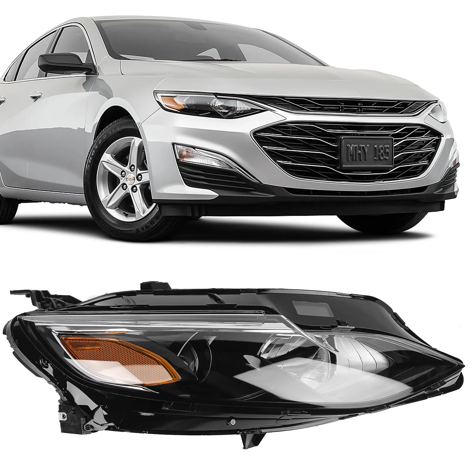Headlight head light head lamp headlamp for Chevrolet Malibu 2019-2021	GM2502503, 84650574, 84586787