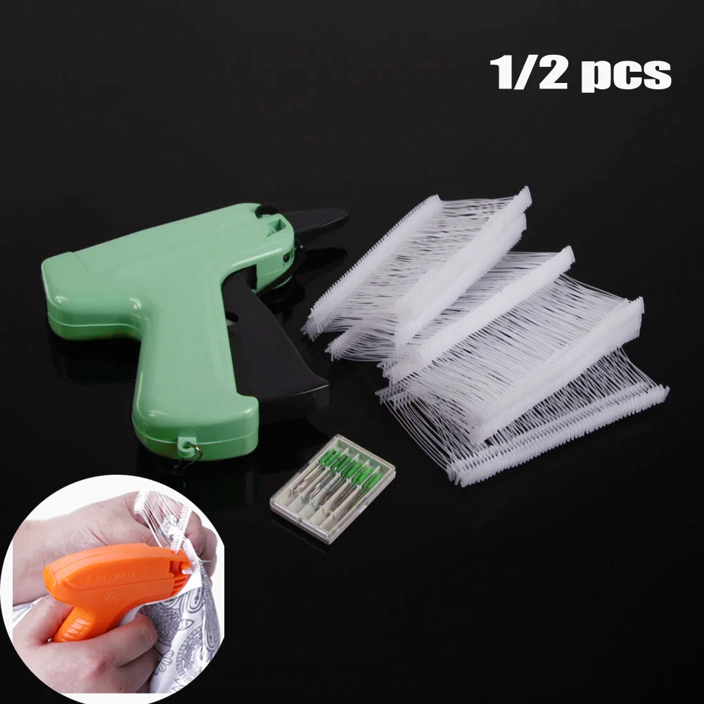 Clothes Label  Garment Price Tagging Tag Gun+5 Needles +1000 Barbs Labeller Machine Sewing TCraft Tools 1Set