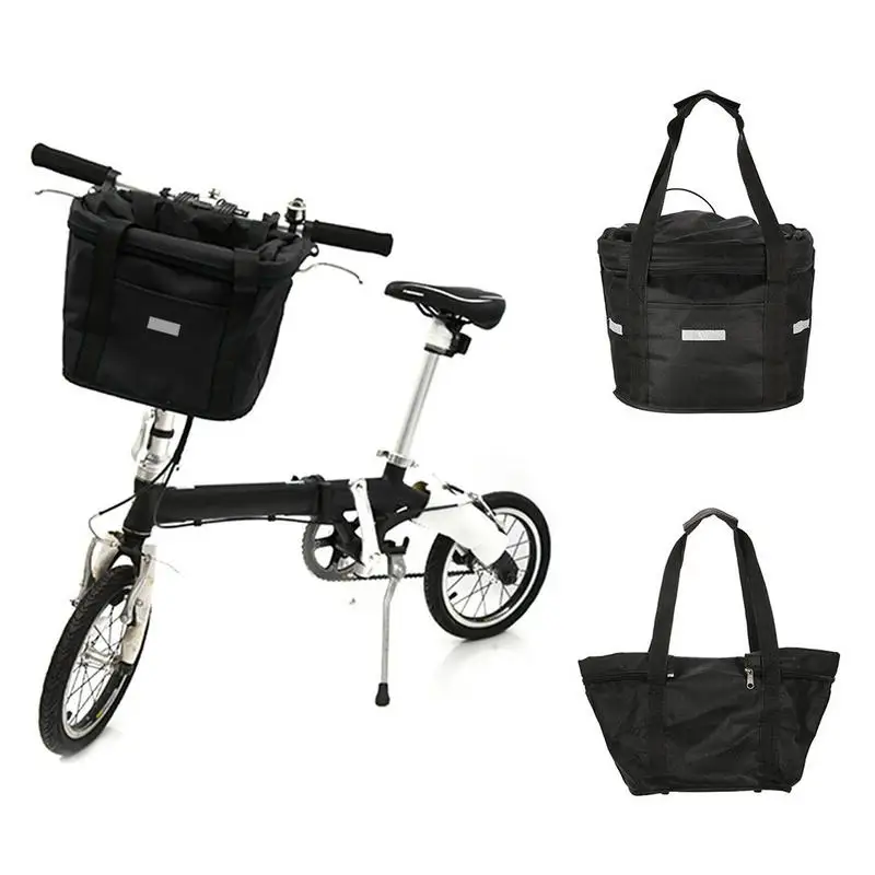 Waterproof Electric Bicycle Basket Removable Bicycle Front Handlebar Basket Pet Cat Dog Carrier Bag Bike Basket For Cycling