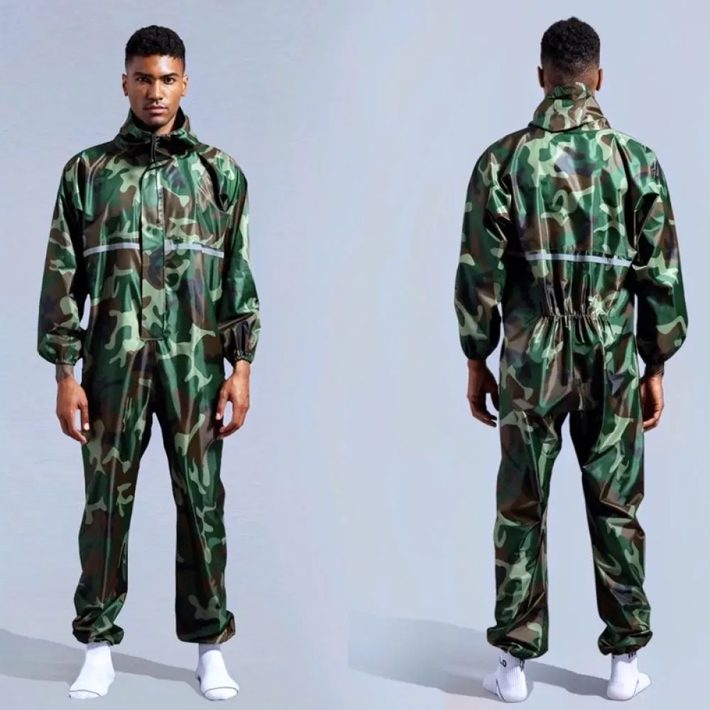 For For Huameidun Reflective Strip Protective Coverall Waterproof Dustproof Hooded Work Suit Industrial Safety Protection Gear