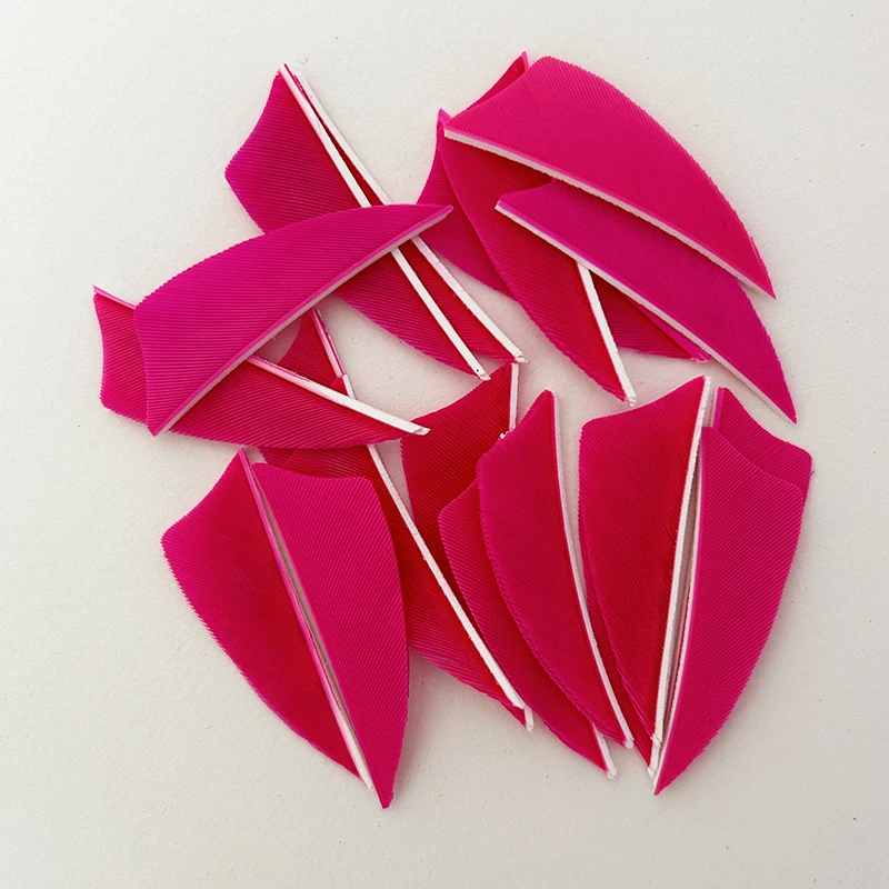 50Pcs 2Inch IBOUNFOX Arrow Fletching Turkey Feathers for Archery Arrows Vanes Right /Left Wings DIY Archery Accessories