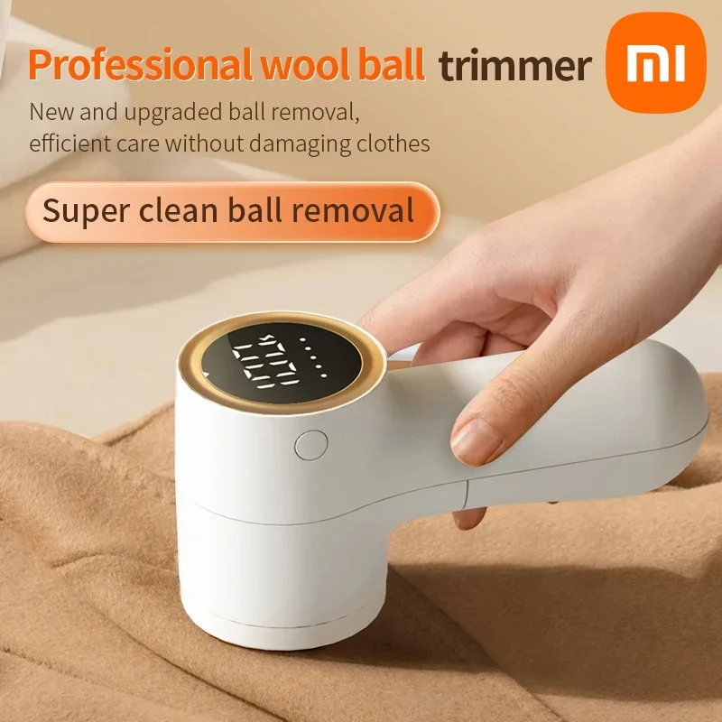 Xiaomi Electric Lint Remover Intelligent Digital Display Hairball Trimmer Portable USB Rechargeable Clothes Shaver 5 Gear Razor