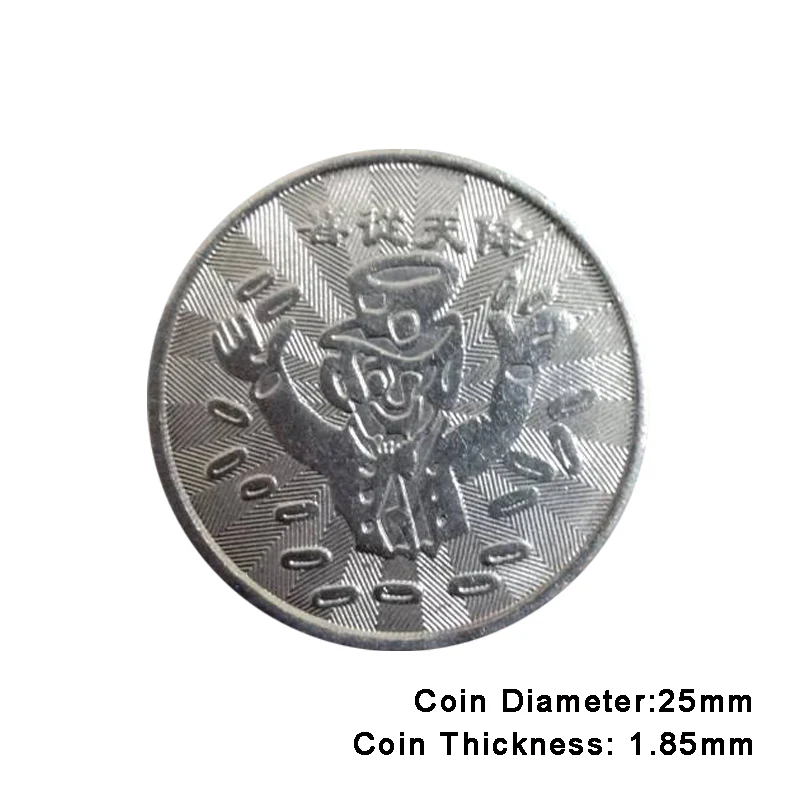 

100pcs Arcade Game Coin Token Stainless Steel Coin Tokens Circus Charli for Arcade MAME JAMMA Amusement Cabinet Vending Machines
