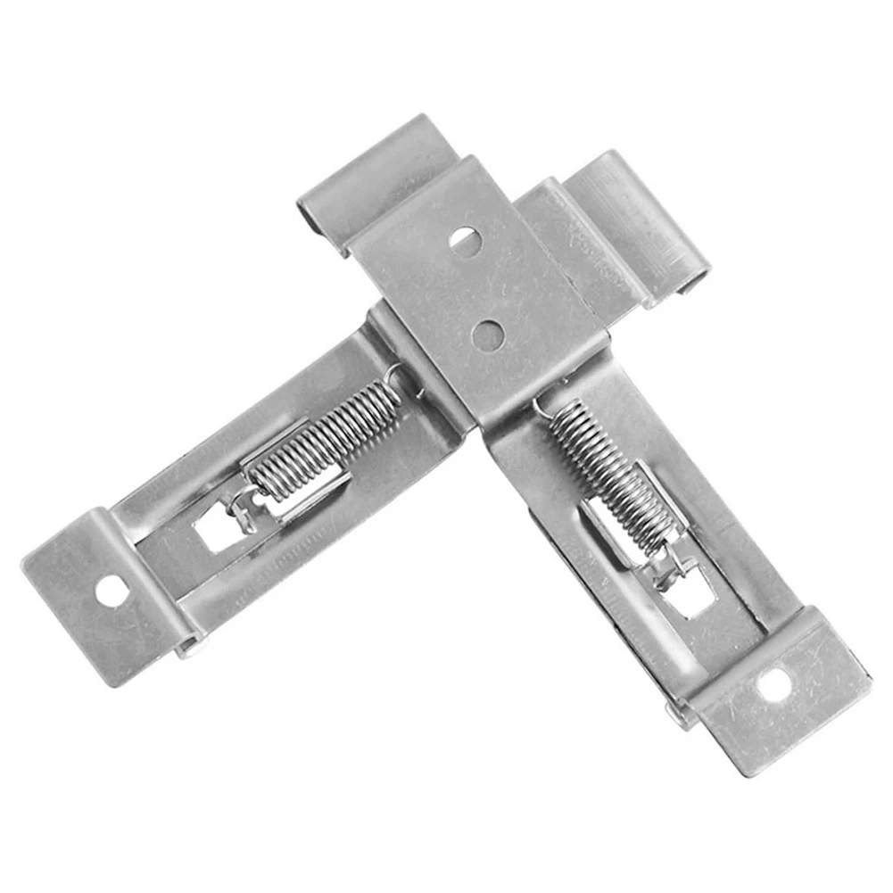 2 قطعة لوحة ترخيص السيارة قوس مستطيلة إطار السيارة حامل المشابك الفولاذ المقاوم للصدأ لوحة أرقام المشابك لقوافل المقطورات #2