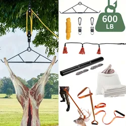 Hunting Deer Accessories Deer Game Hoist Reflective Binding Deer Strap and Blanket Hunting Meat Bag Multipurpose Outdoor Farm