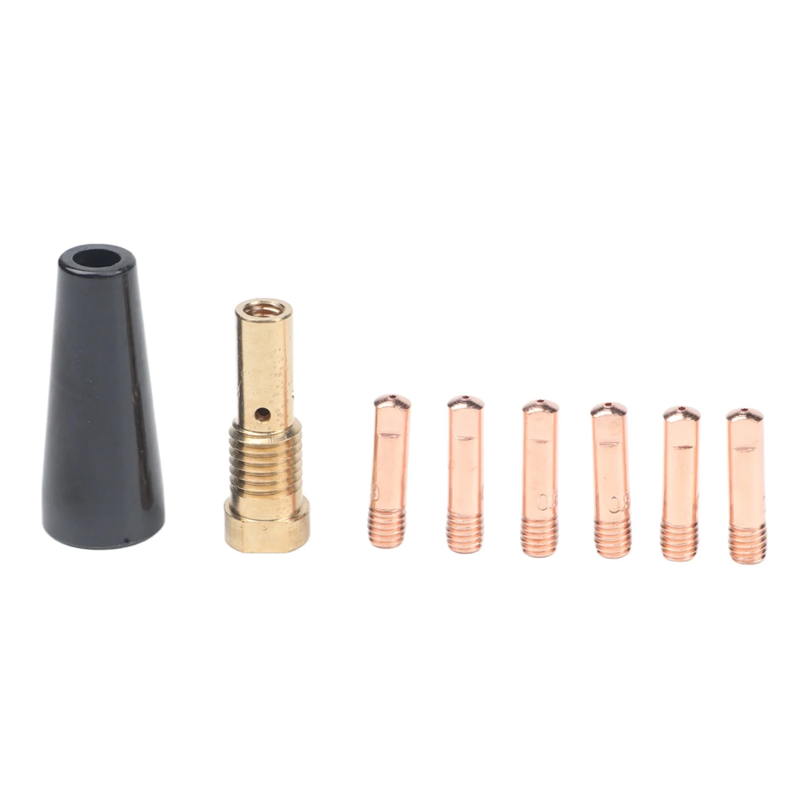 0.035 0.9mm Tips Flux Core Tips Brass Connecting Rods For Welders Replacement Tips Copper Conductive Tips Standard Size Tips