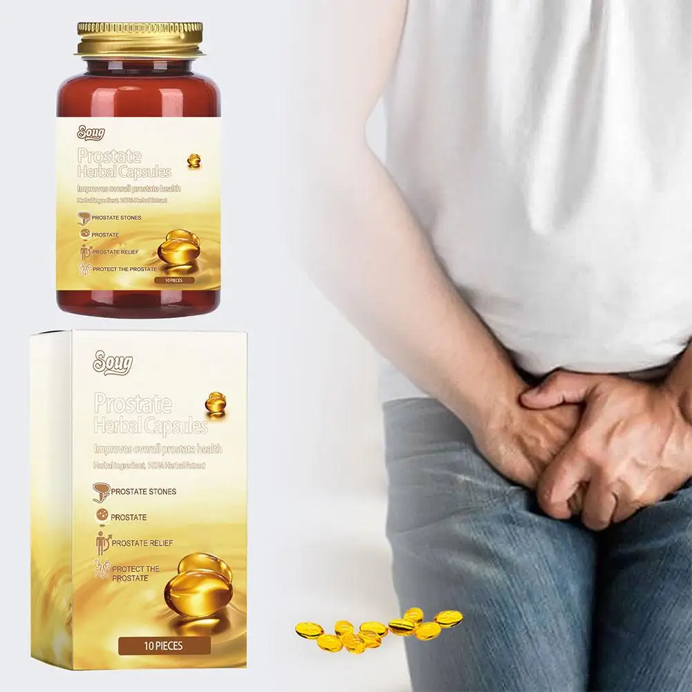 Prostate Herbal Capsules For Man 7pcs Boxed Relieve Male Prostatitis Discomfort Body Care Capsules Personal Body Care B0U1